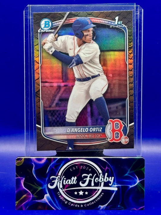 2025 Bowman - Chrome Prospects D'Angelo Ortiz #BCP-61 Reptilian Refractor (RC)