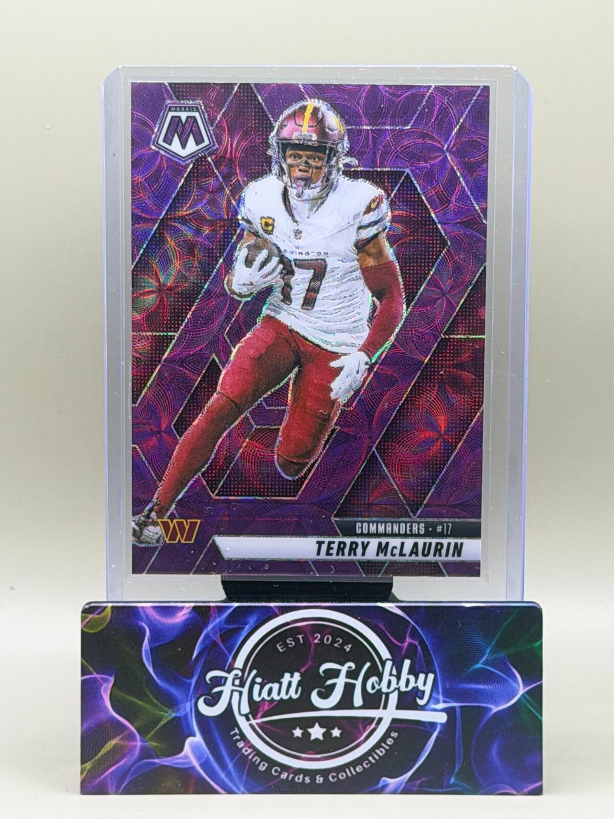 2025 Panini Mosaic Football - #182 Terry McLaurin - Purple Scope
