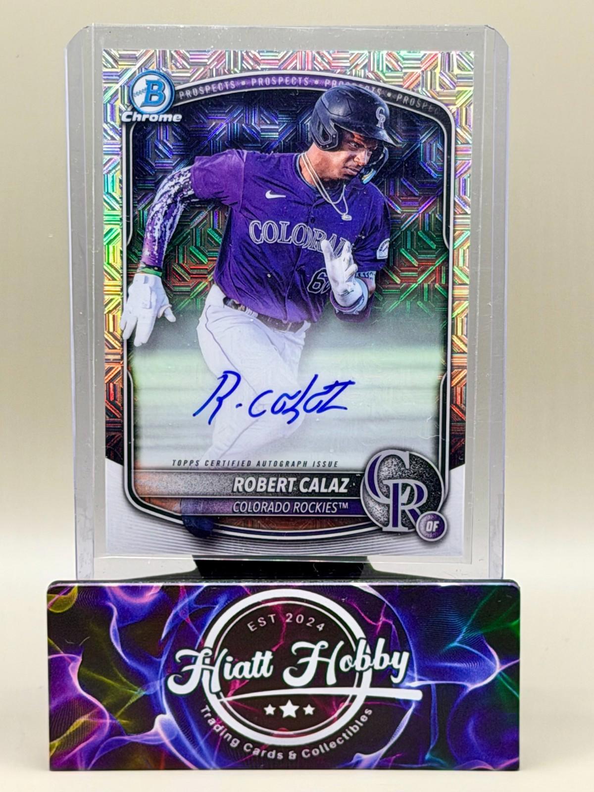 2025 Bowman Chrome - Robert Calaz #BMA-RC - Mojo Auto (RC, AU)
