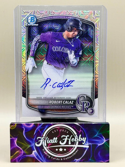 2025 Bowman Chrome - Robert Calaz #BMA-RC - Mojo Auto (RC, AU)