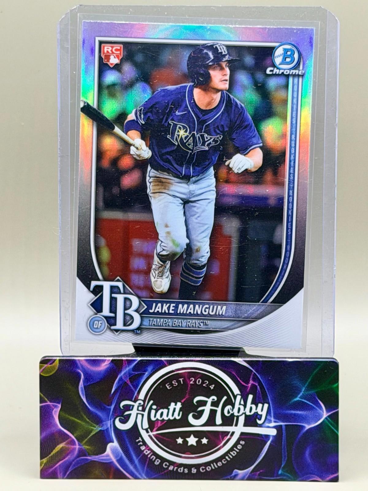 2025 Bowman Chrome - Jake Mangum #50 - Red Rookie Redempton SP (RC)