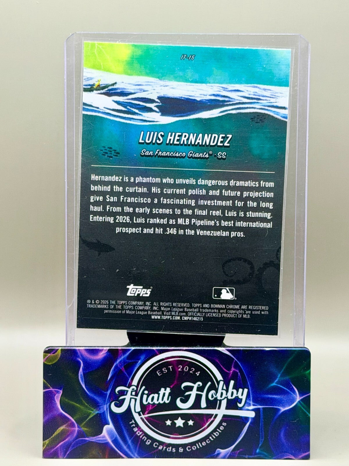 2026 Bowman Chrome - #IT-15 Luis Hernandez - It Came to the League - Mojo (RC)