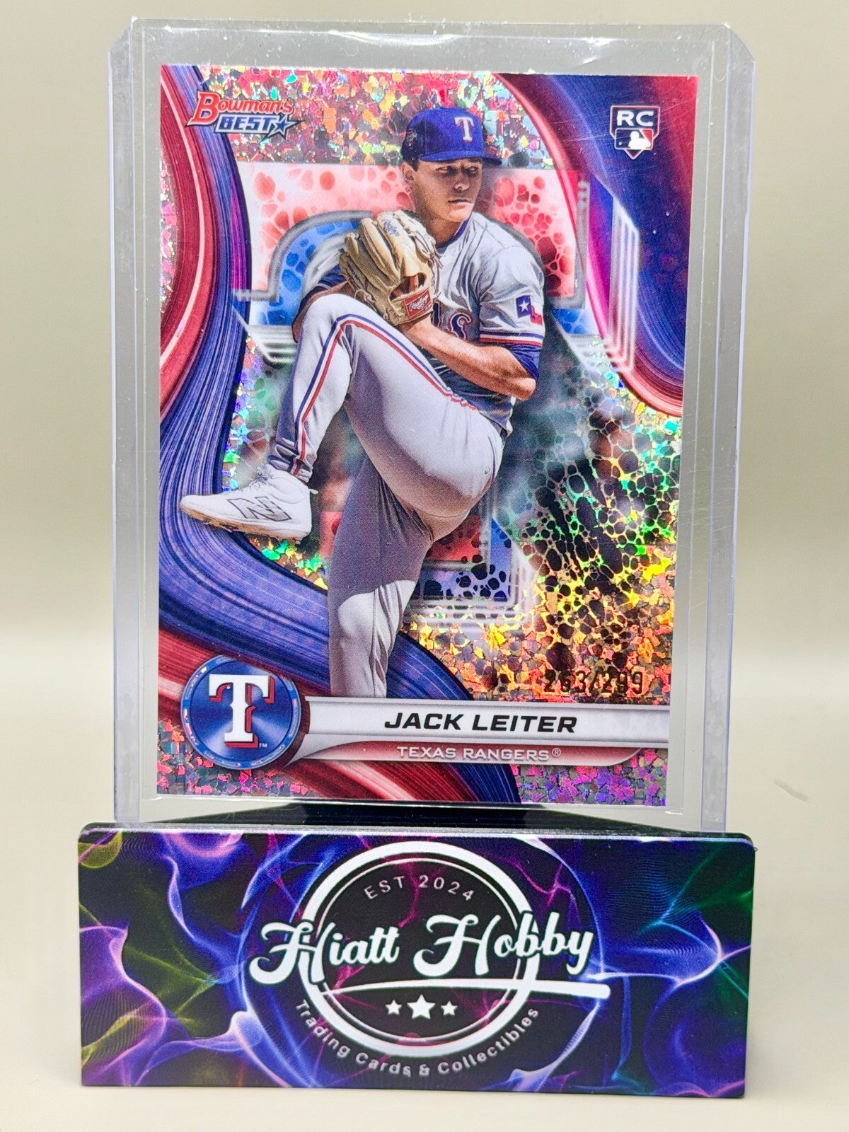 2024 Bowman's Best - #68 Jack Leiter - Mini-Diamond /299 (RC)