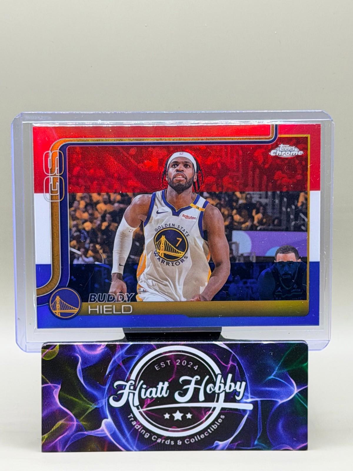 2025-26 Topps Chrome - Buddy Hield #215 Red White & Blue Refractor
