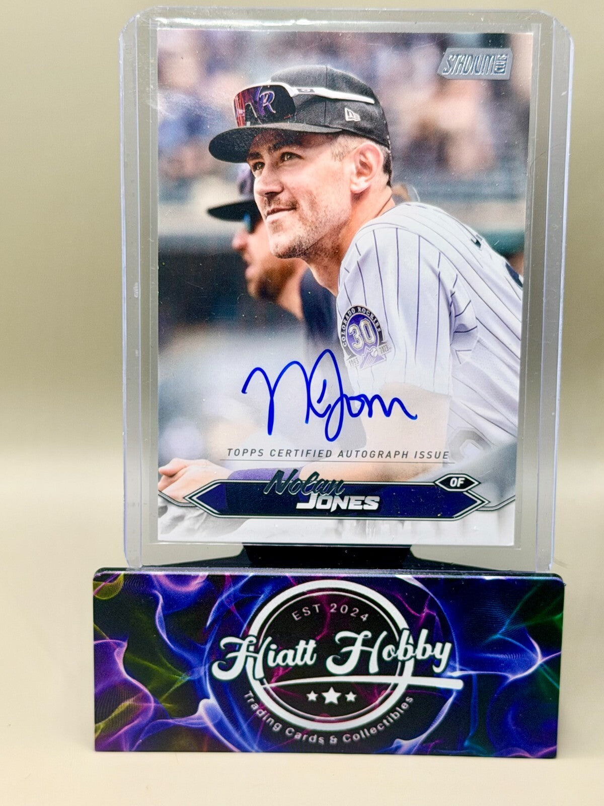 2024 Topps Stadium Club - #SCBA-NJ Nolan Jones Auto (AU)