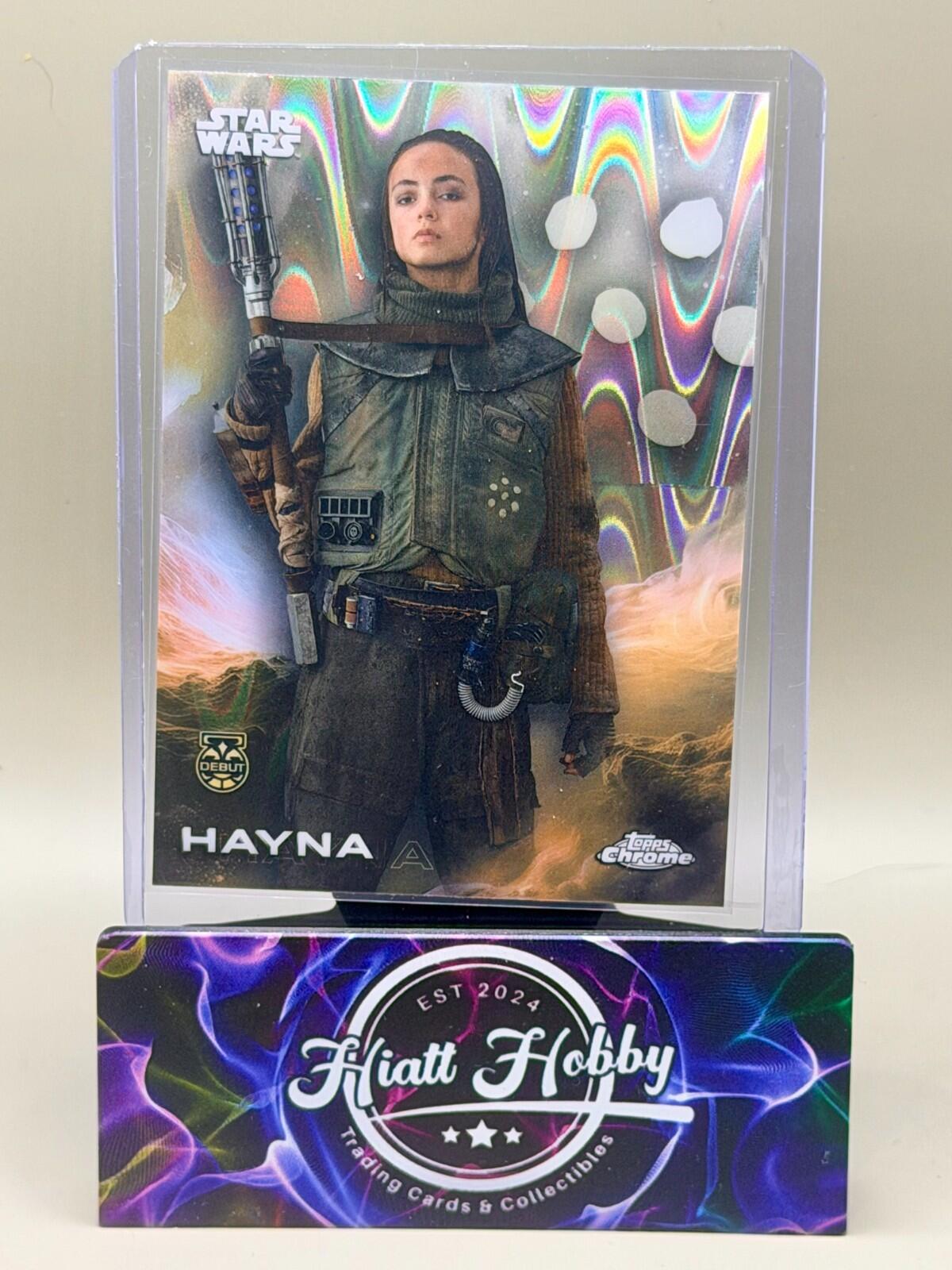 2025 Topps Chrome Star Wars - #122 Hayna - Raywave Refractor