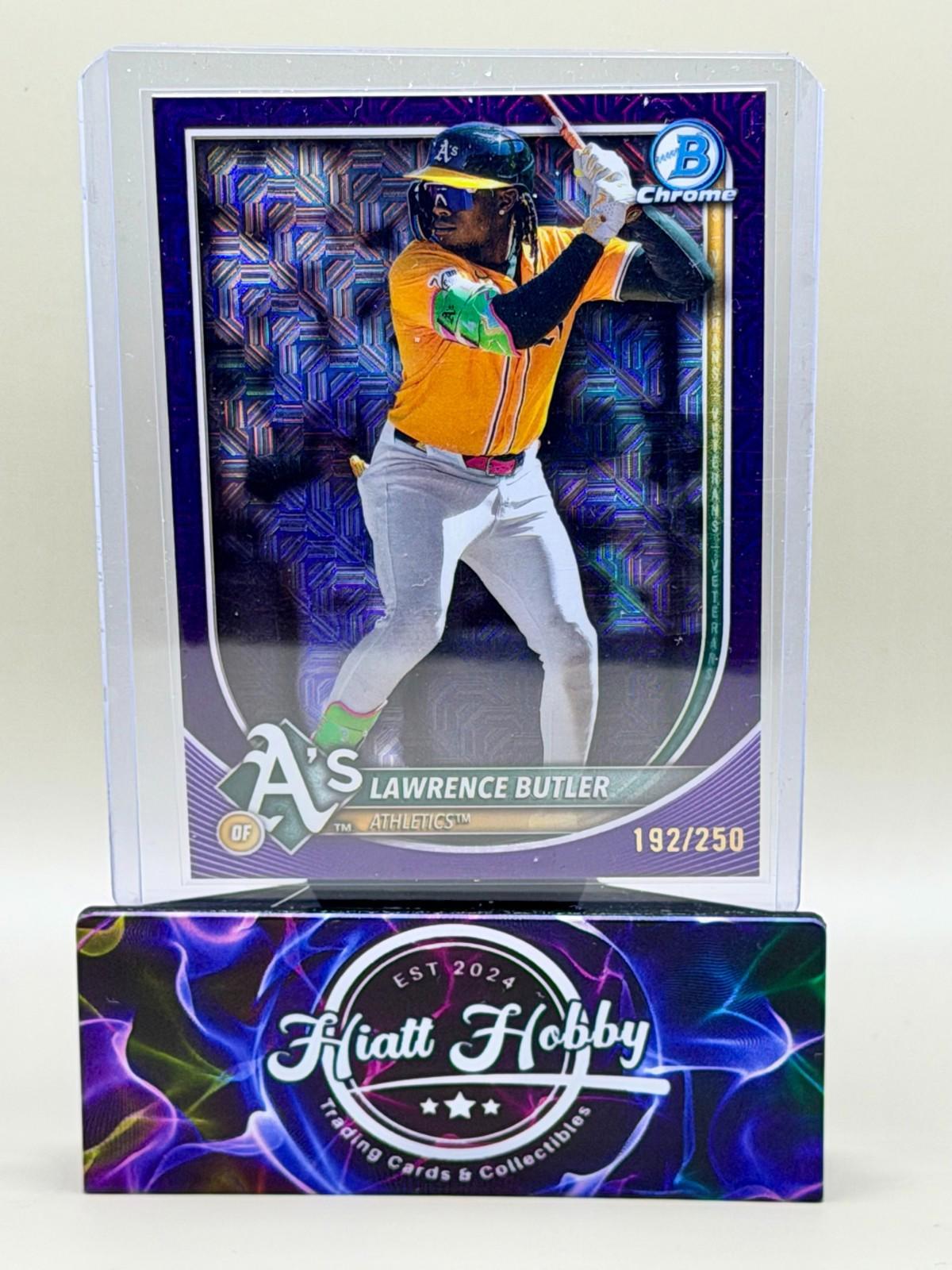 2025 Bowman Chrome - Lawrence Butler #65 - Purple Mojo /250