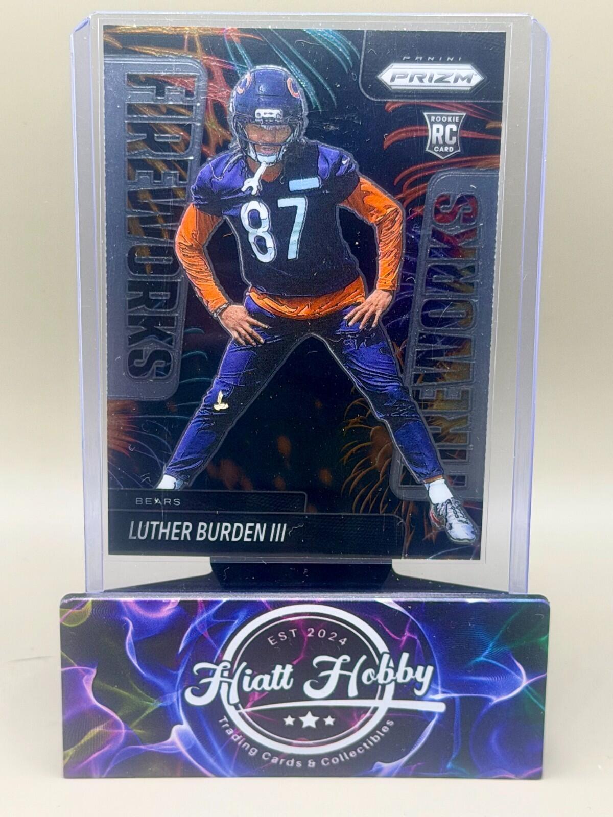 2025 Panini Prizm Football - #20 Luther Burden III - Fireworks (RC)
