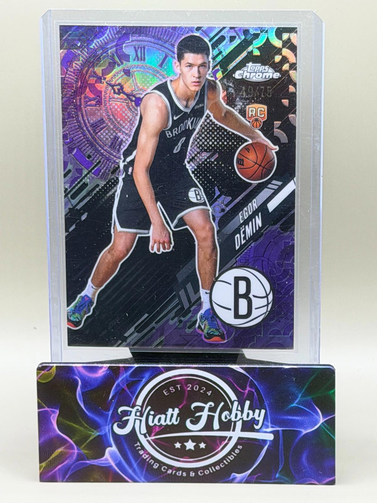 2025-26 Topps Chrome - Egor Demin #GT-22 - Go Time - Purple /75 (RC)