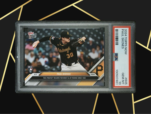2024 Topps Now - #645 Paul Skenes (RC) PSA 10 🔥