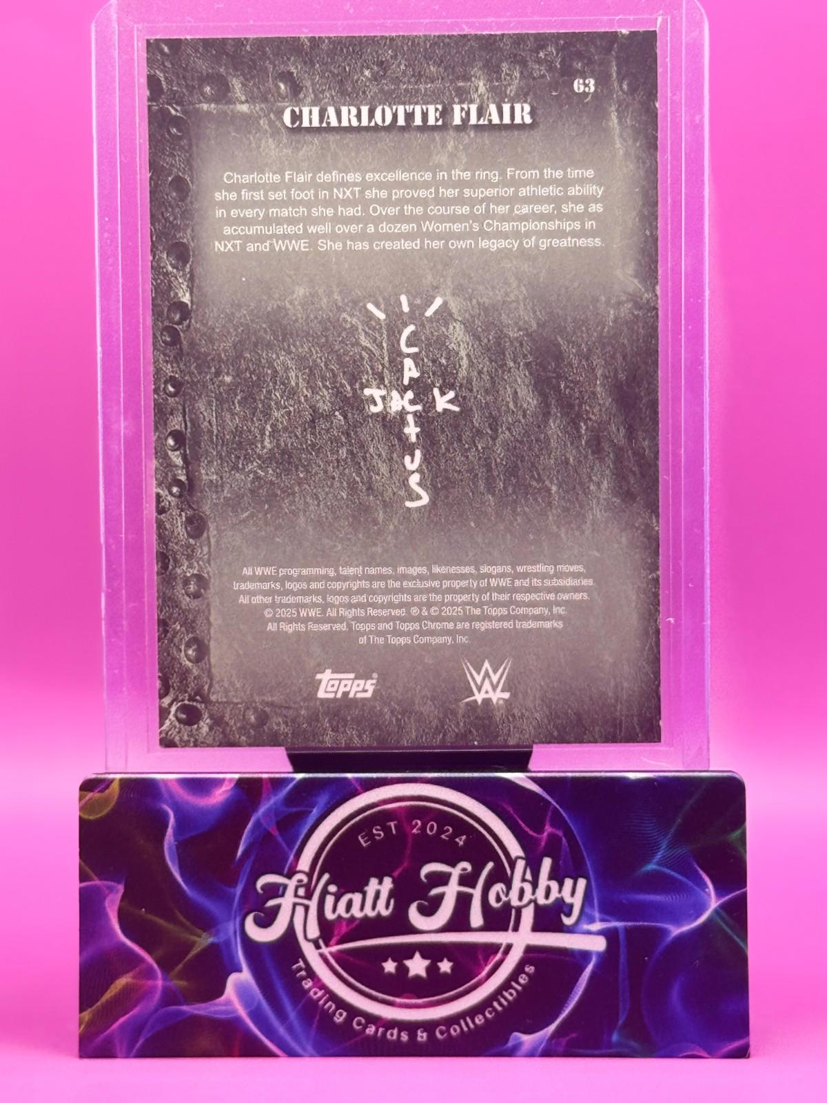 2025 Topps Chrome Cactus Jack WWE - Charlotte Flair #63