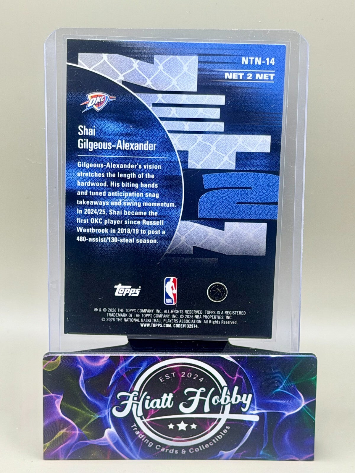 2025-26 NBA Hoops Basketball - Shai Gilgeous-Alexander - Net 2 Net - Green Hoops
