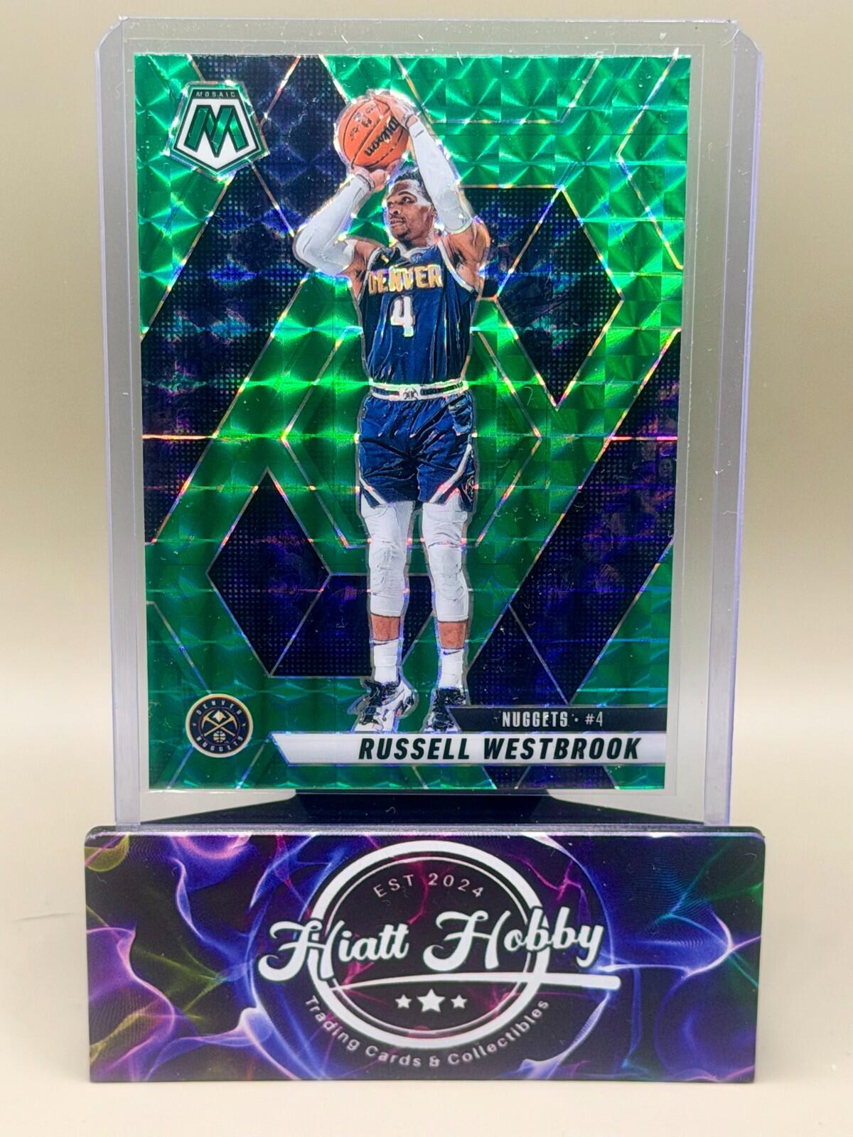 2024-25 Panini Mosaic Basketball - #167 Russell Westbrook - Green Mosaic