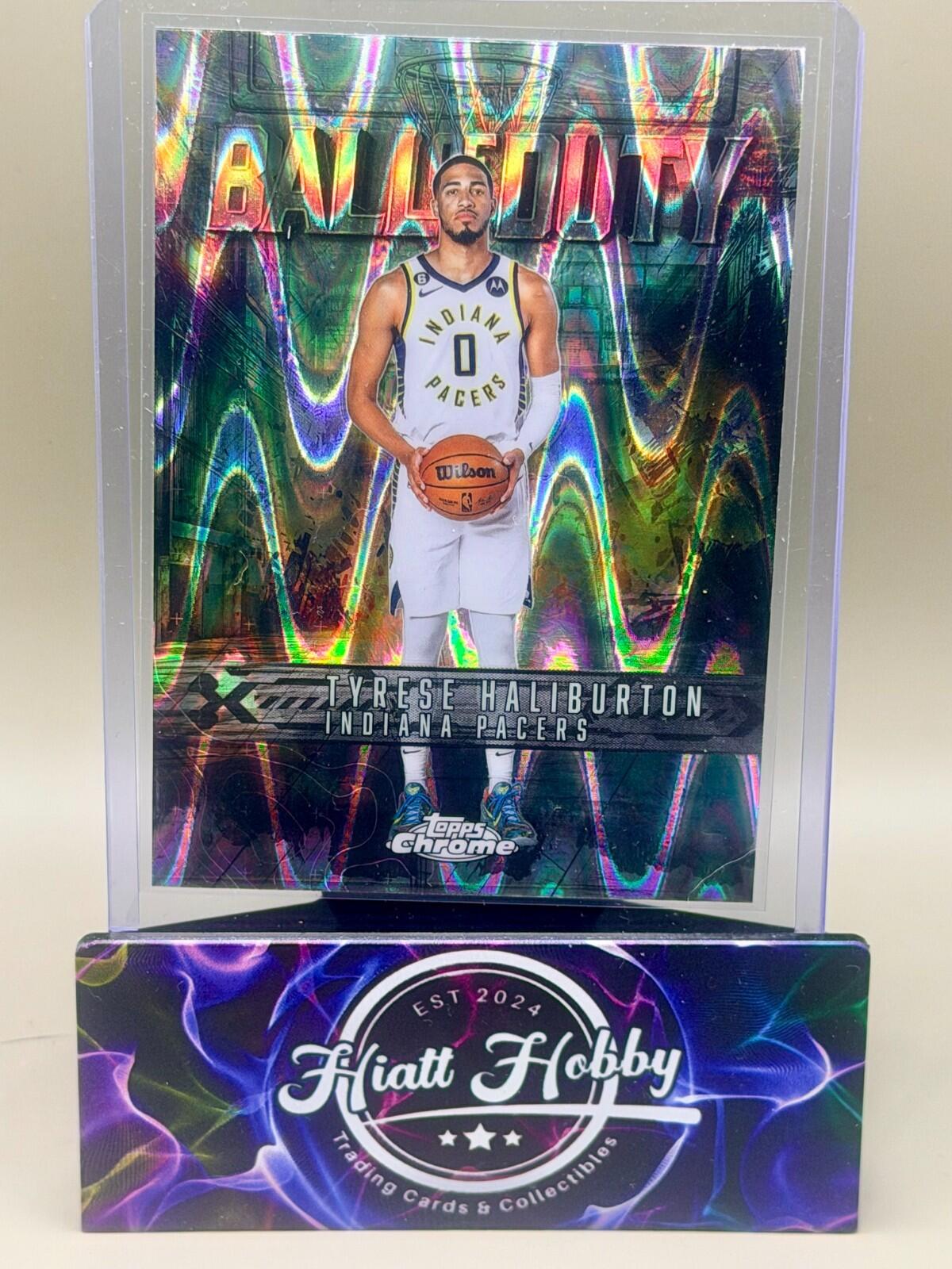 2025-26 Topps Chrome - #BD-12 Tyrese Haliburton - Ball of Duty - Raywave