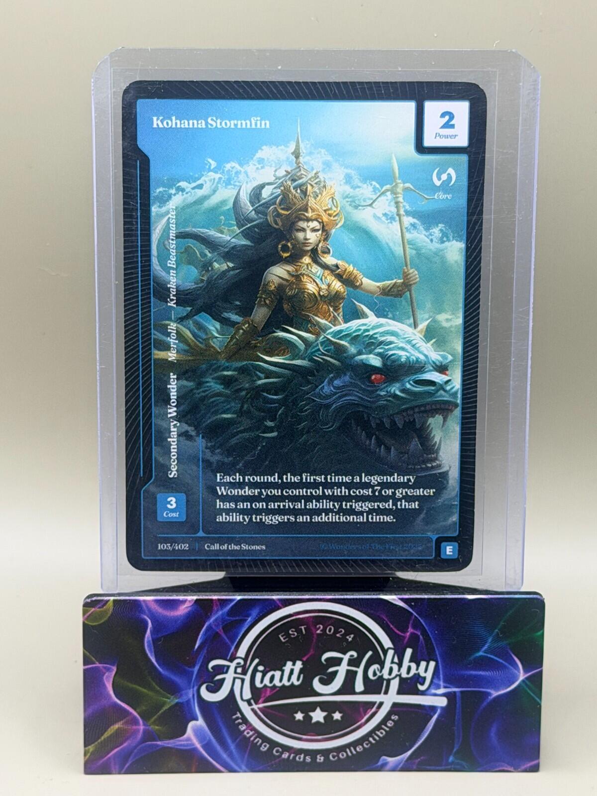 2025 Wonders of the First - #103/402 Kohana Sormfin (E)