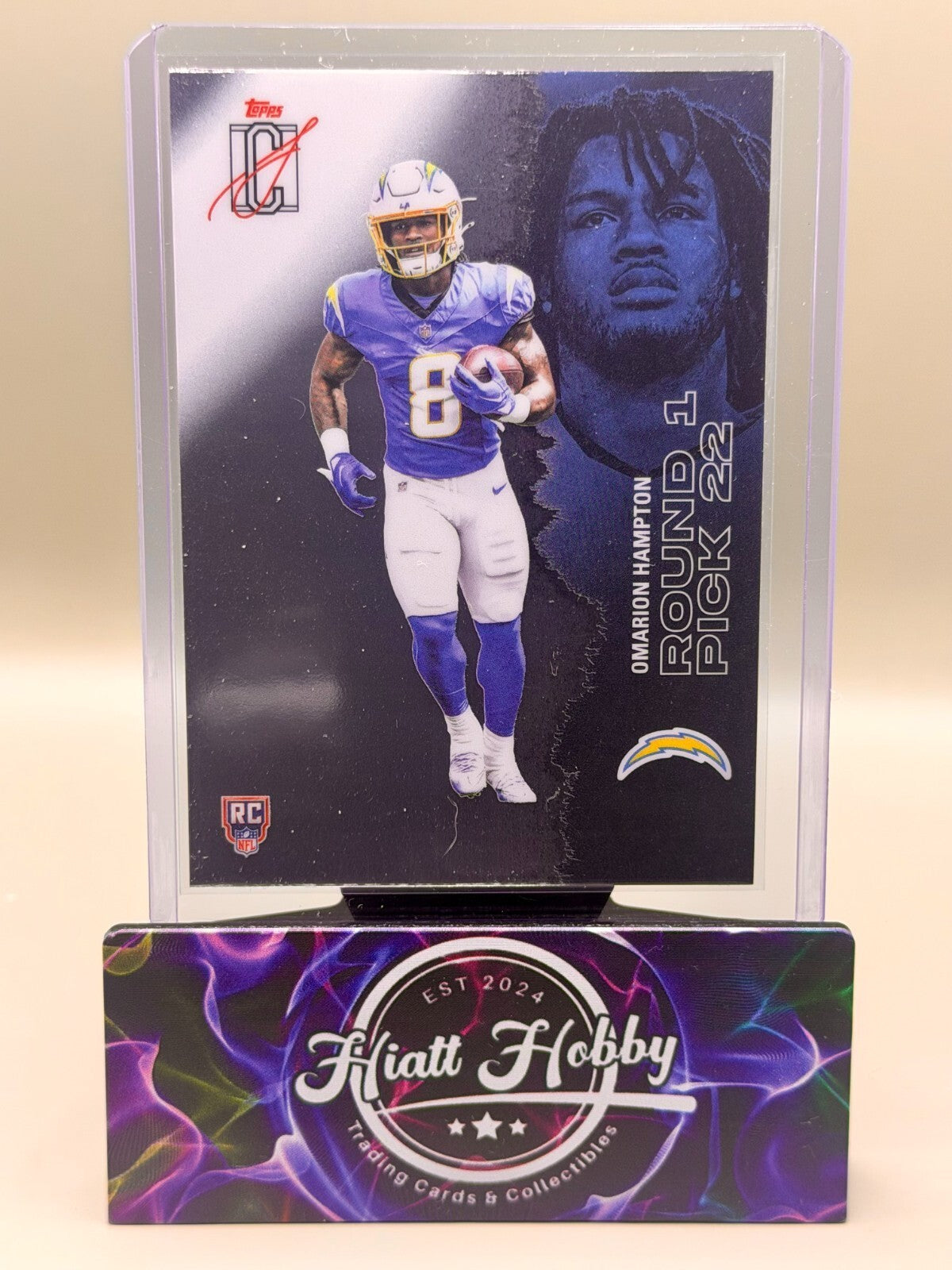 2025 Topps Signature Class Football - #109 Omarion Hampton - Chrome (RC)