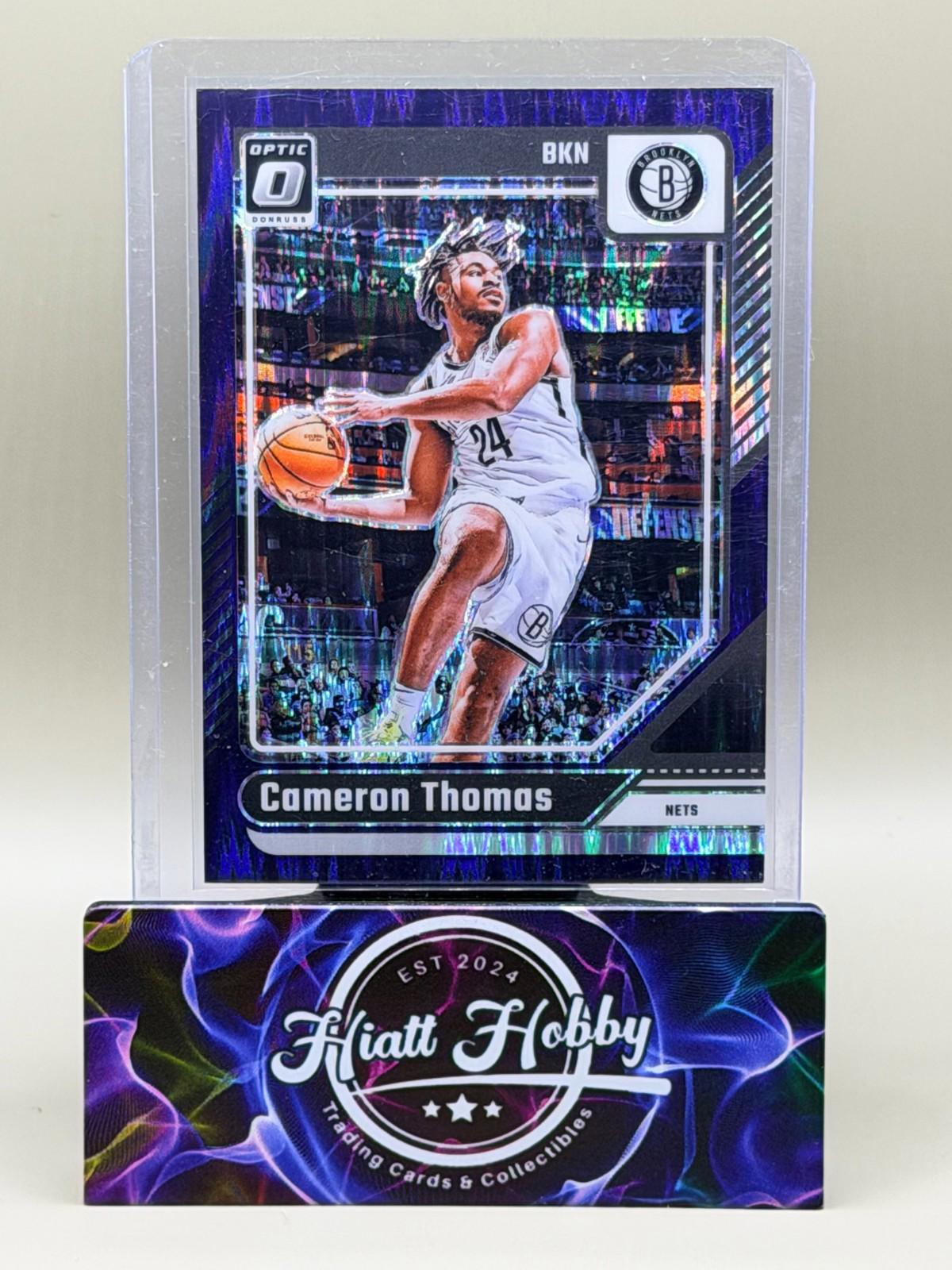 2024-25 Panini Donruss Optic - Cameron Thomas #80 - Purple Shock Prizm