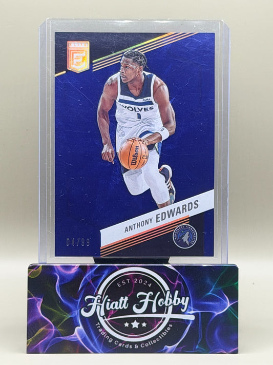 2022-23 Panini Donruss Elite #30 Anthony Edwards - Blue /99