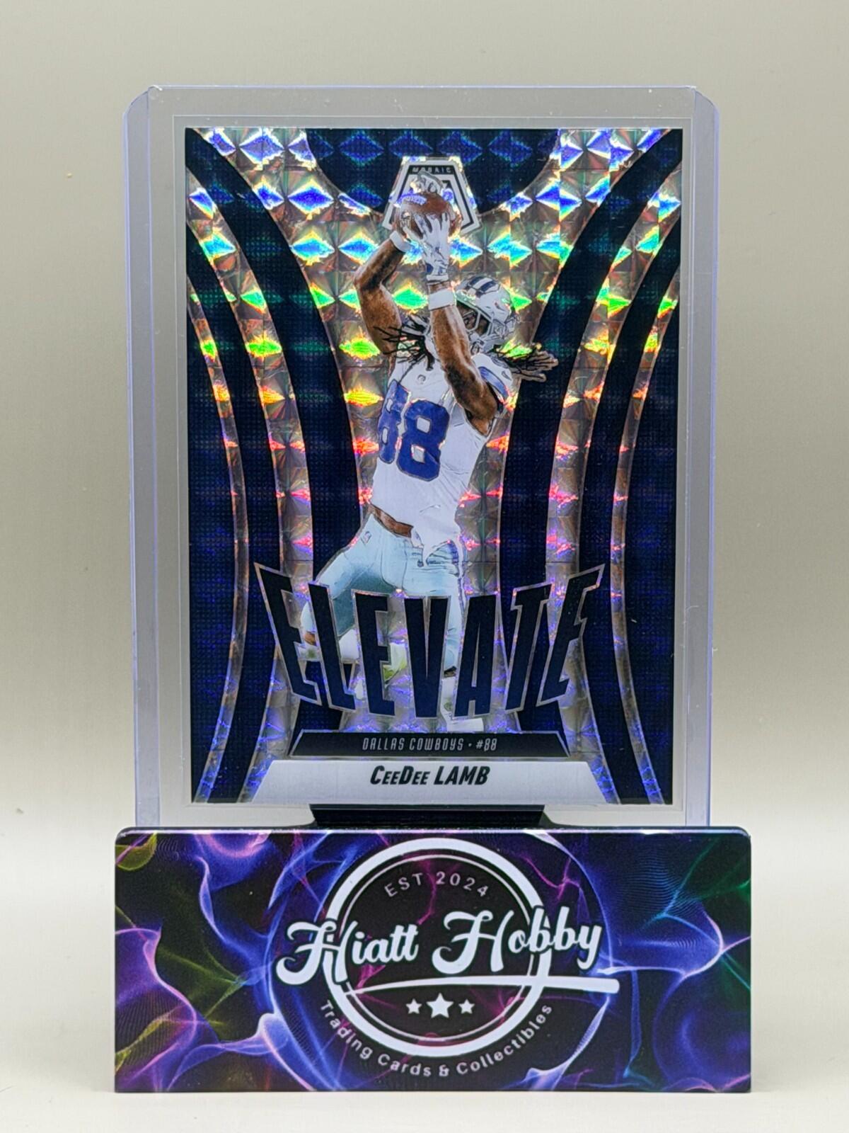 2025 Panini Mosaic Football - #12 CeeDee Lamb - Elevate - Silver Mosaic