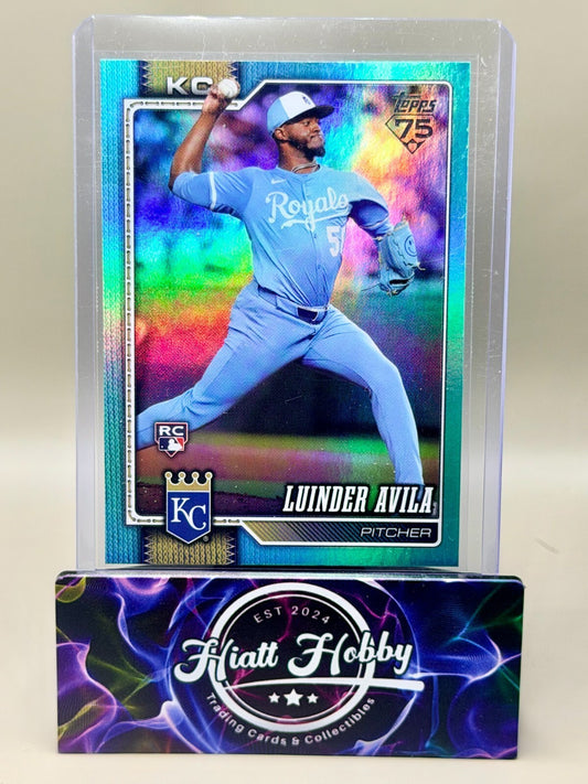 2026 Topps Series 1 - #120 Luinder Avila - Aqua Rainbow Foil