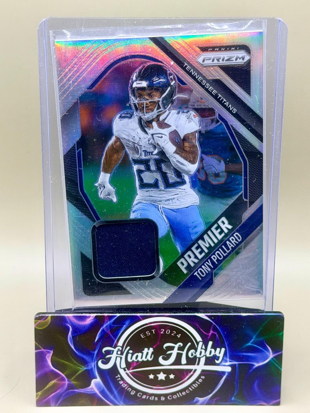 2025 Panini Prizm Football - #PJY-TOP Tony Pollard - Premier Jersey Silver Holo