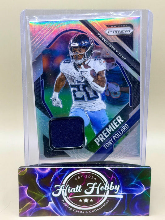 2025 Panini Prizm Football - #PJY-TOP Tony Pollard - Premier Jersey Silver Holo
