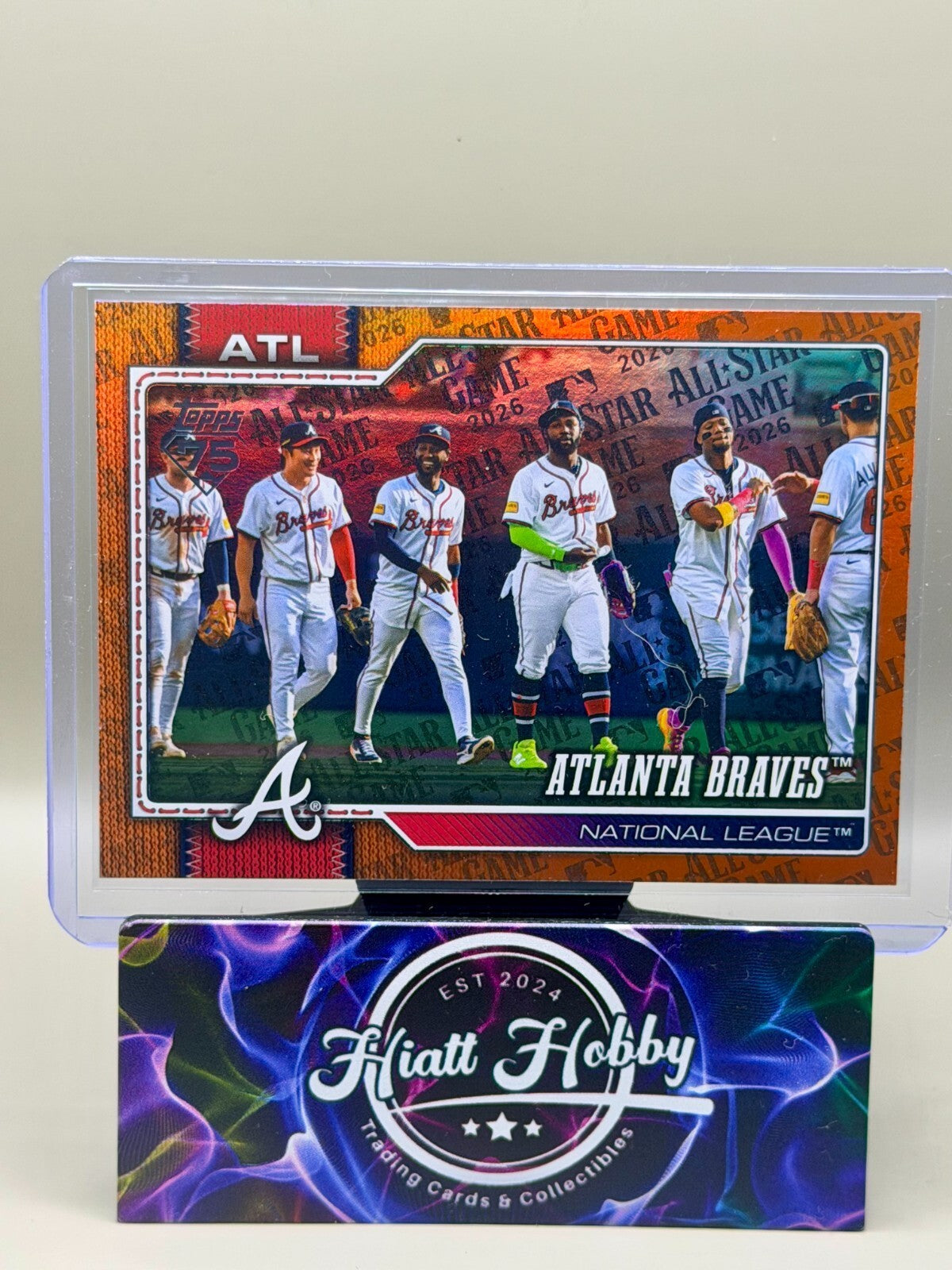 2026 Topps Series 2 - #640 Atlanta Braves - Orange All-Star Game Foil /25