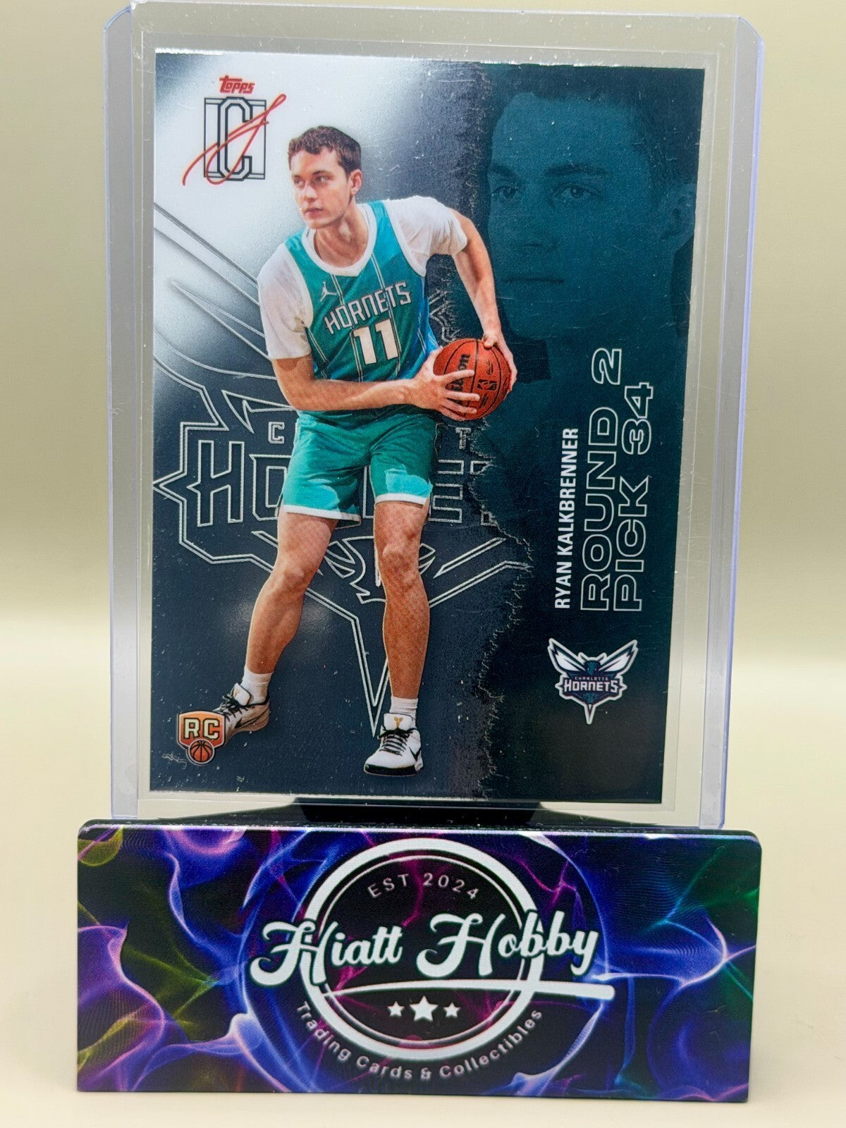 2025-26 Topps Signature Class Basketball - #127 Ryan Kalkbrenner - Chrome (RC)