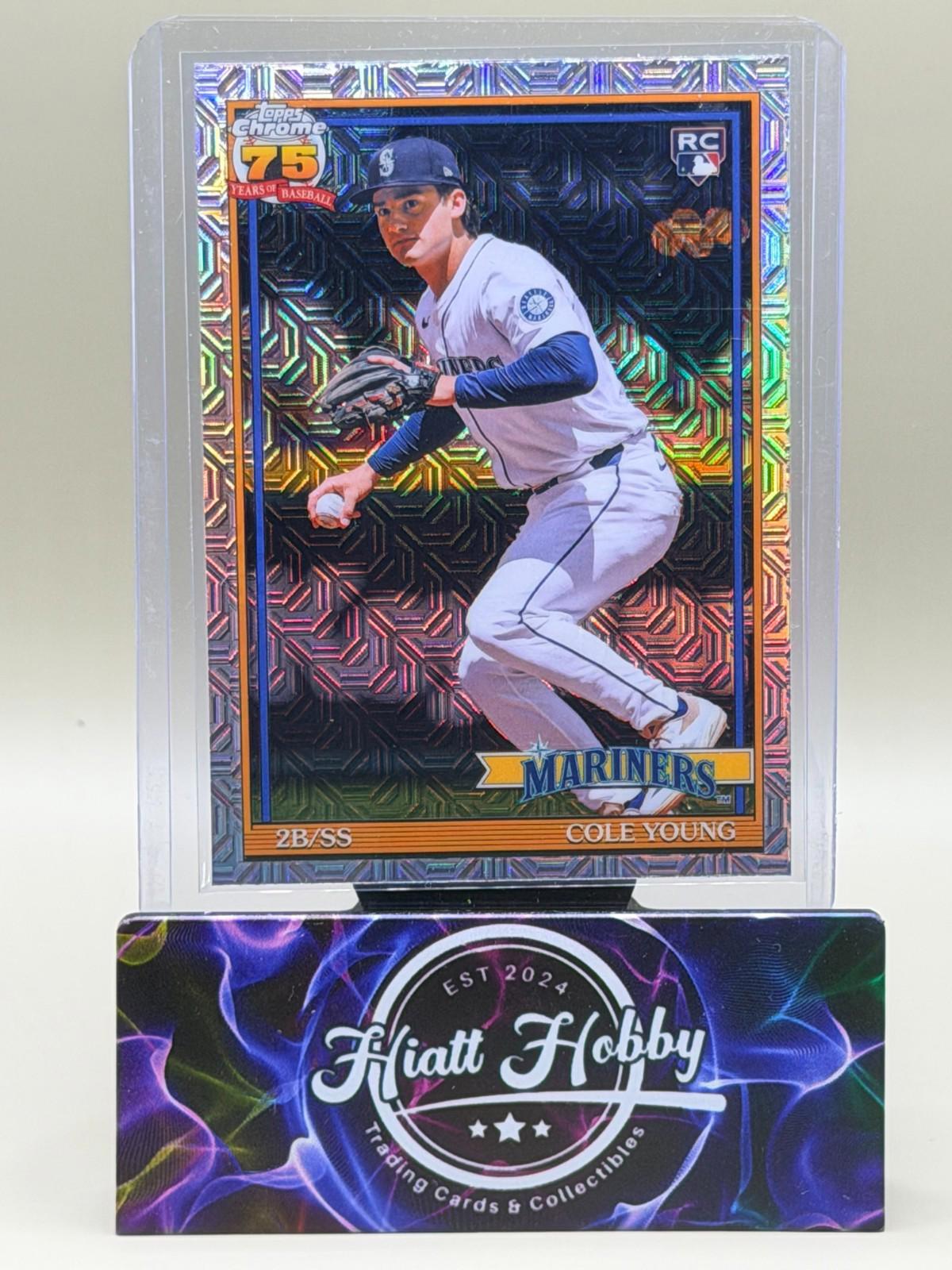 2026 Topps Series 1 #91C-8 Cole Young - 35th Anniversary Chrome Mojo (RC)