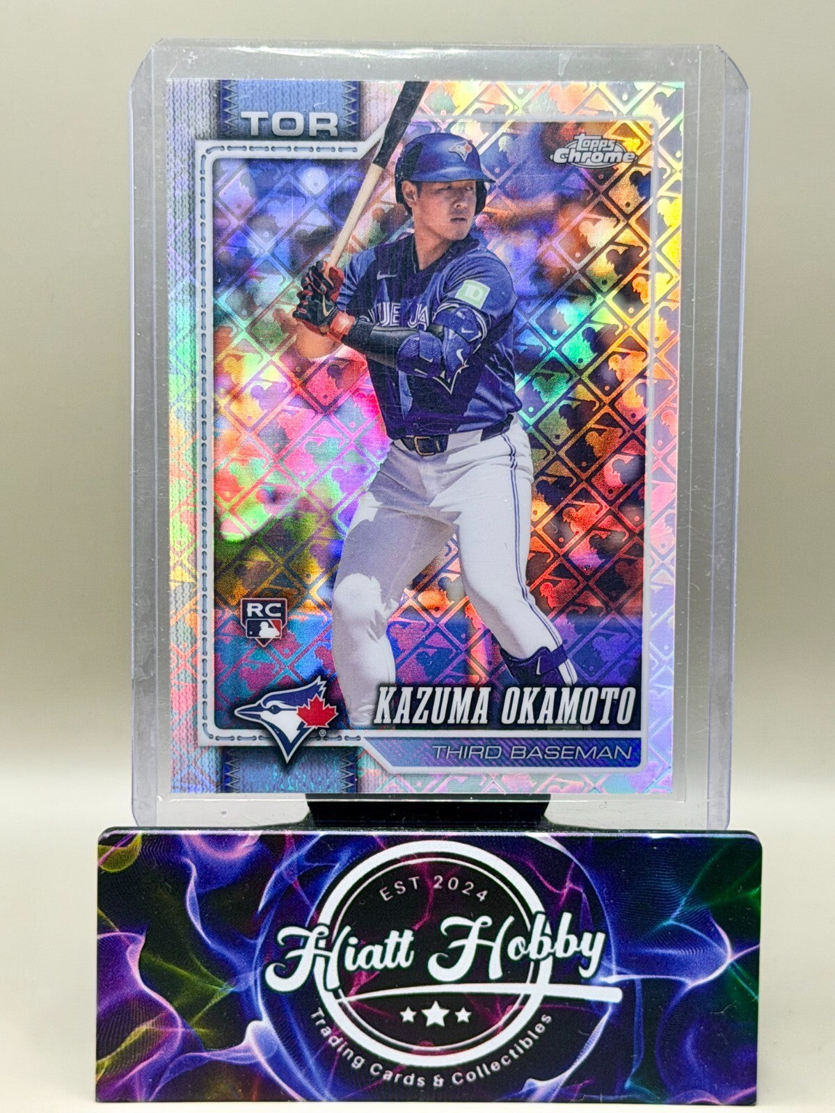 2026 Topps Chrome - #78 Kazuma Okamoto - Logofractor (RC)