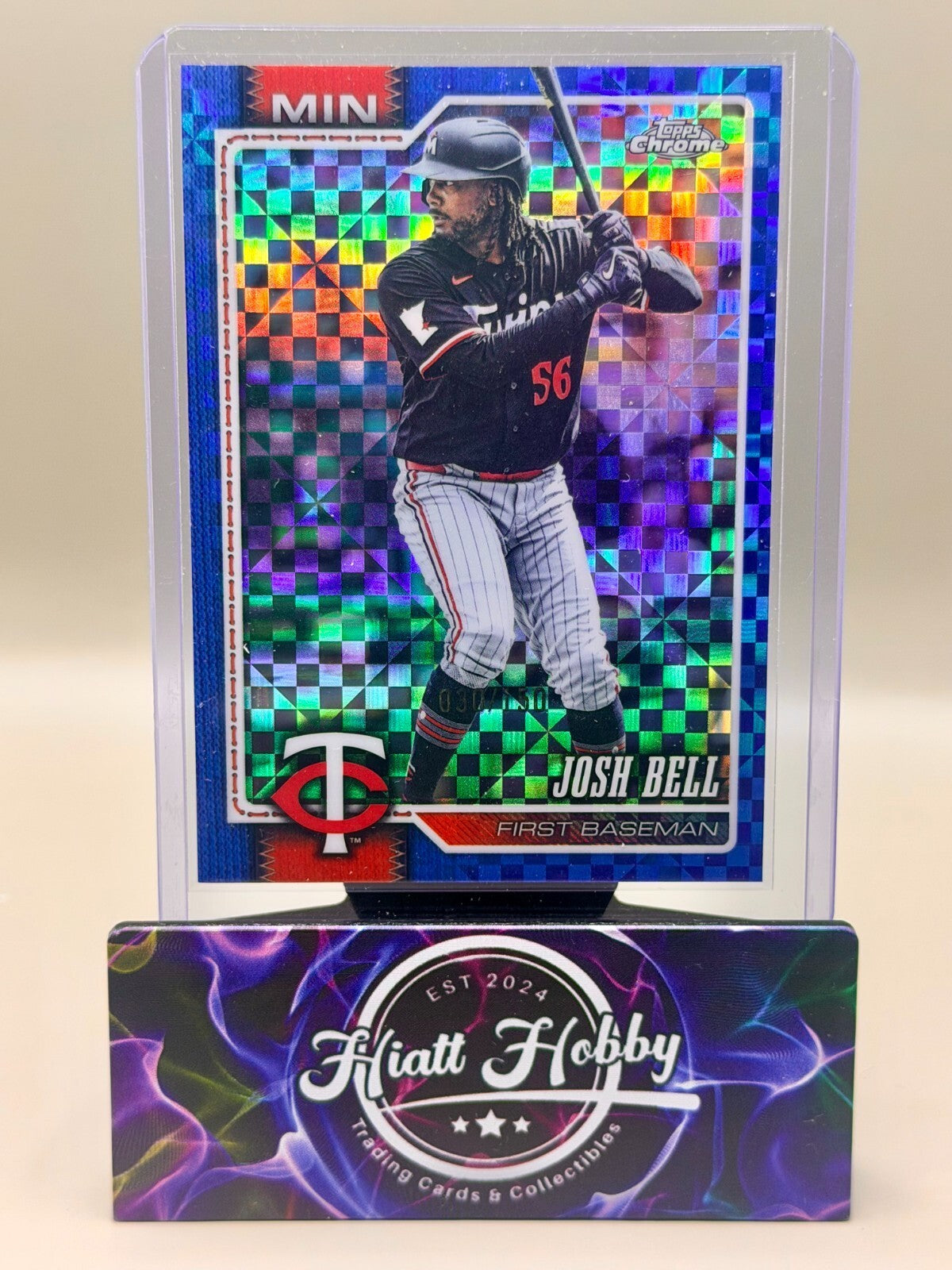 2026 Topps Chrome - #24 Josh Bell - Blue X-Fractor /150