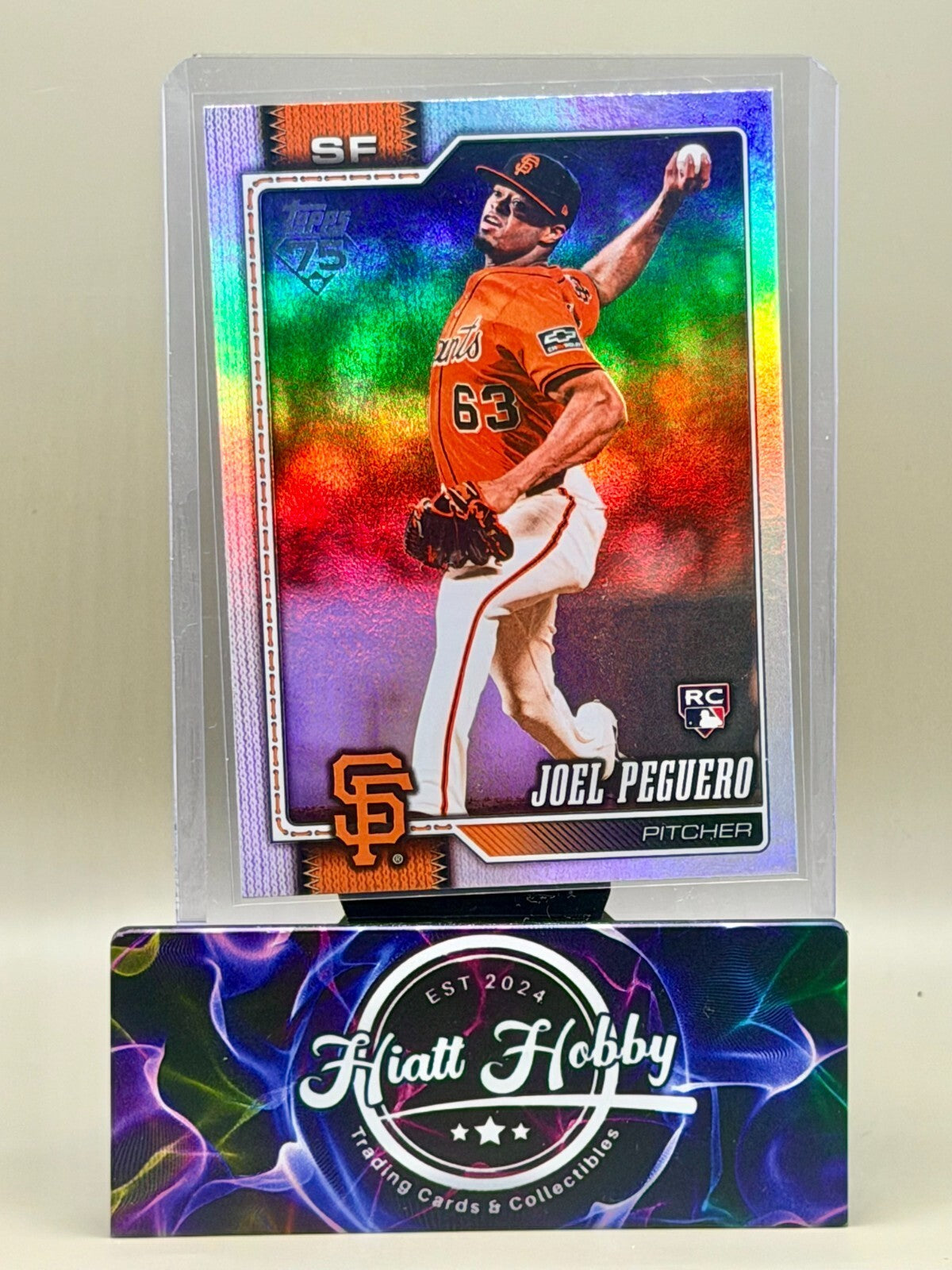 2026 Topps Series Two - #474 Joel Peguero - Rainbow Foil (RC)