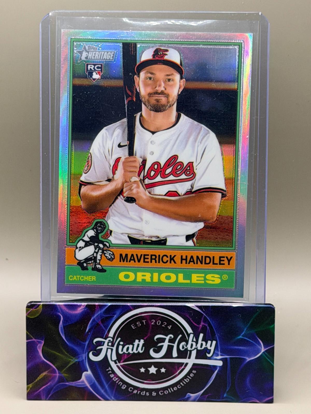 2025 Topps Heritage High Number - Maverick Handley #582 - Chrome Refractor (RC)