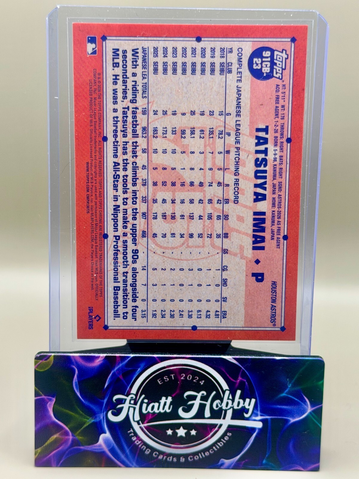 2026 Topps Chrome - #91CB-23 Tatsuya Imai - 35th Anniversary (RC)