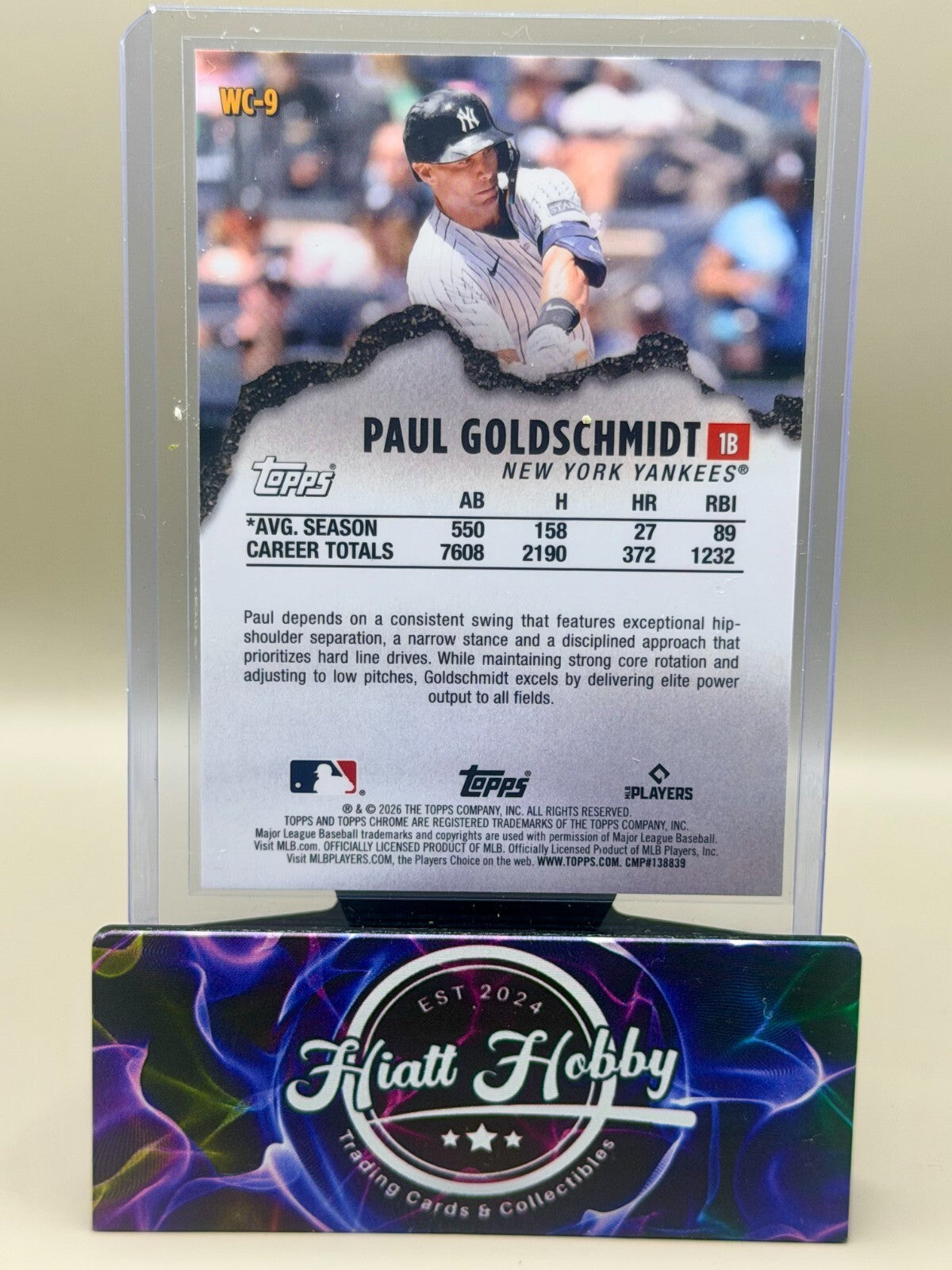 2026 Topps Chrome - #WC-9 Paul Goldschmidt - Wrecking Crew