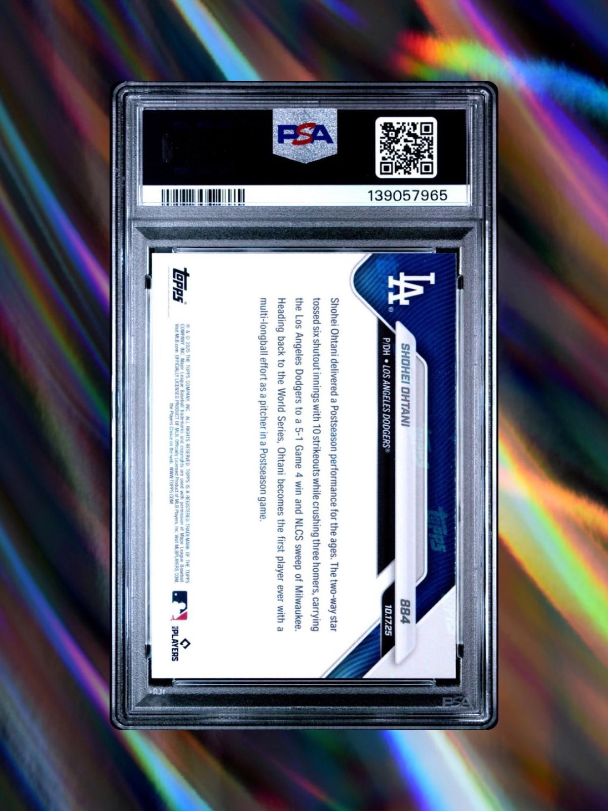 2025 Topps Now #884 Shohei Ohtani - PSA 10