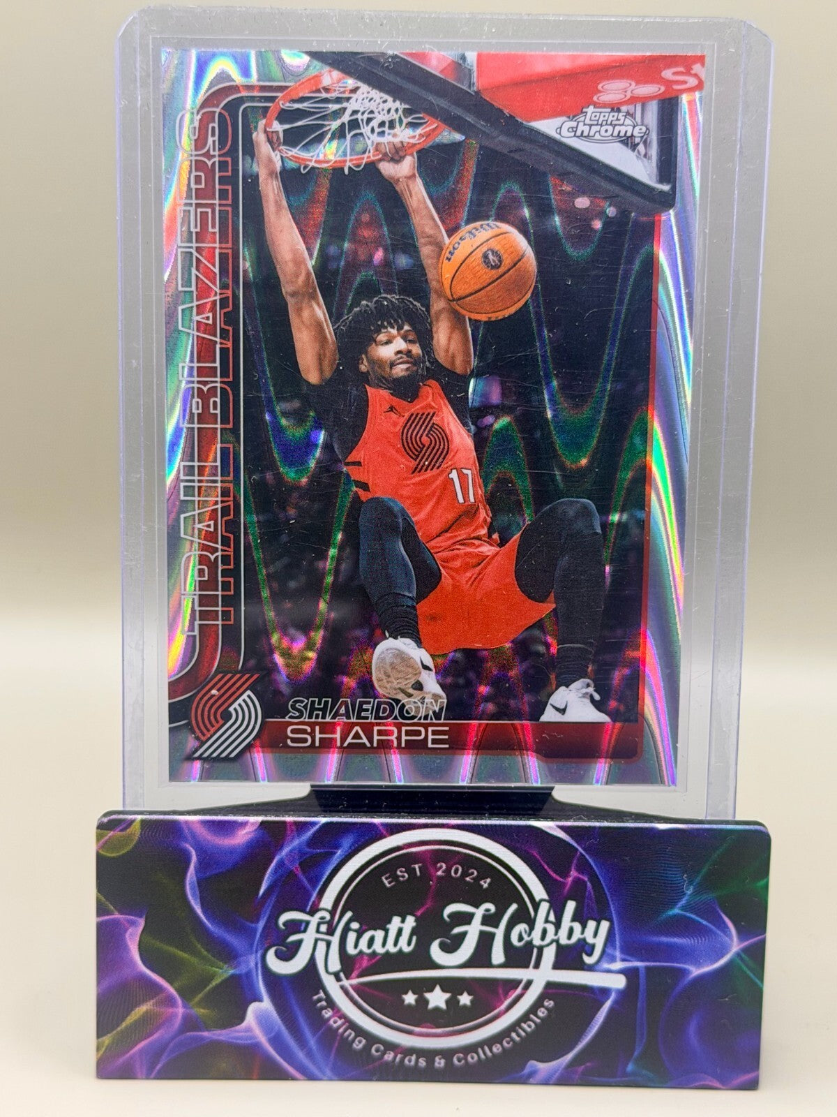 2025-26 Topps Chrome Update - #106 Shaedon Sharpe - Raywave Refractor