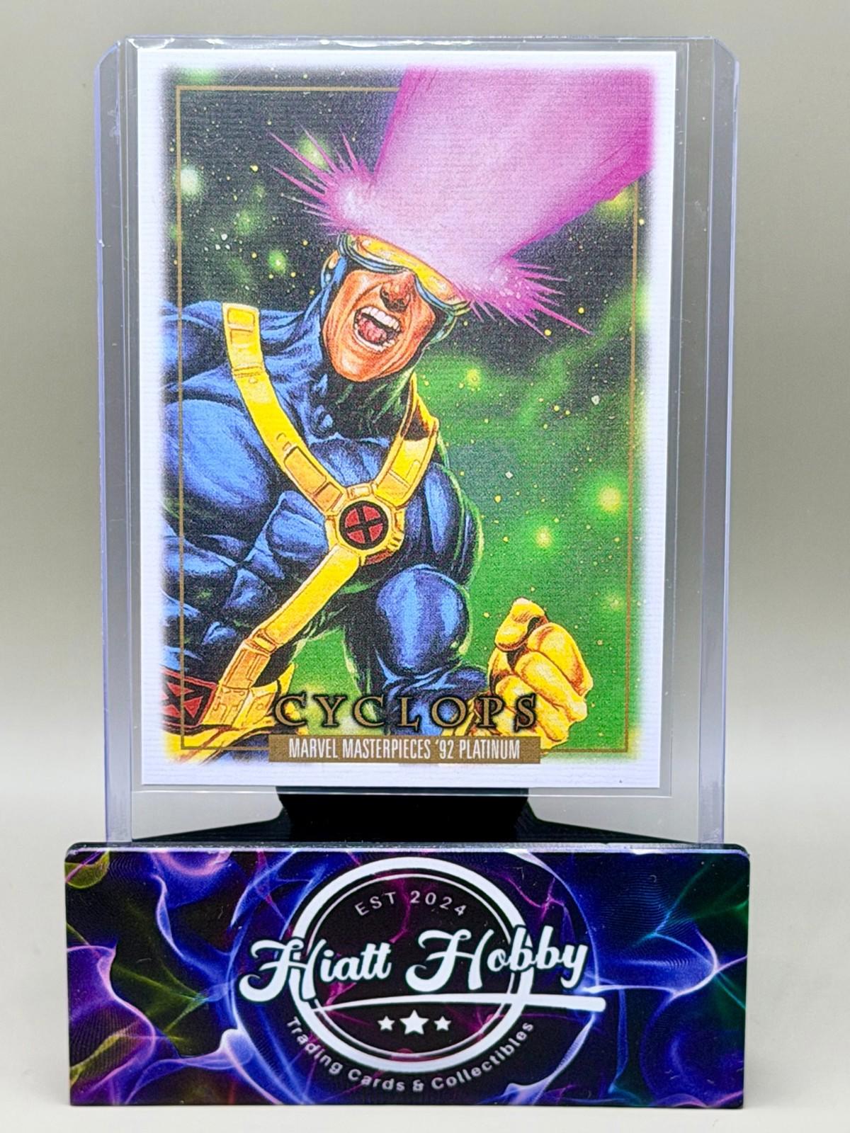 2024 Panini Skybox Marvel Masterpieces '92 Platinum - Cyclops #13 - Canvas