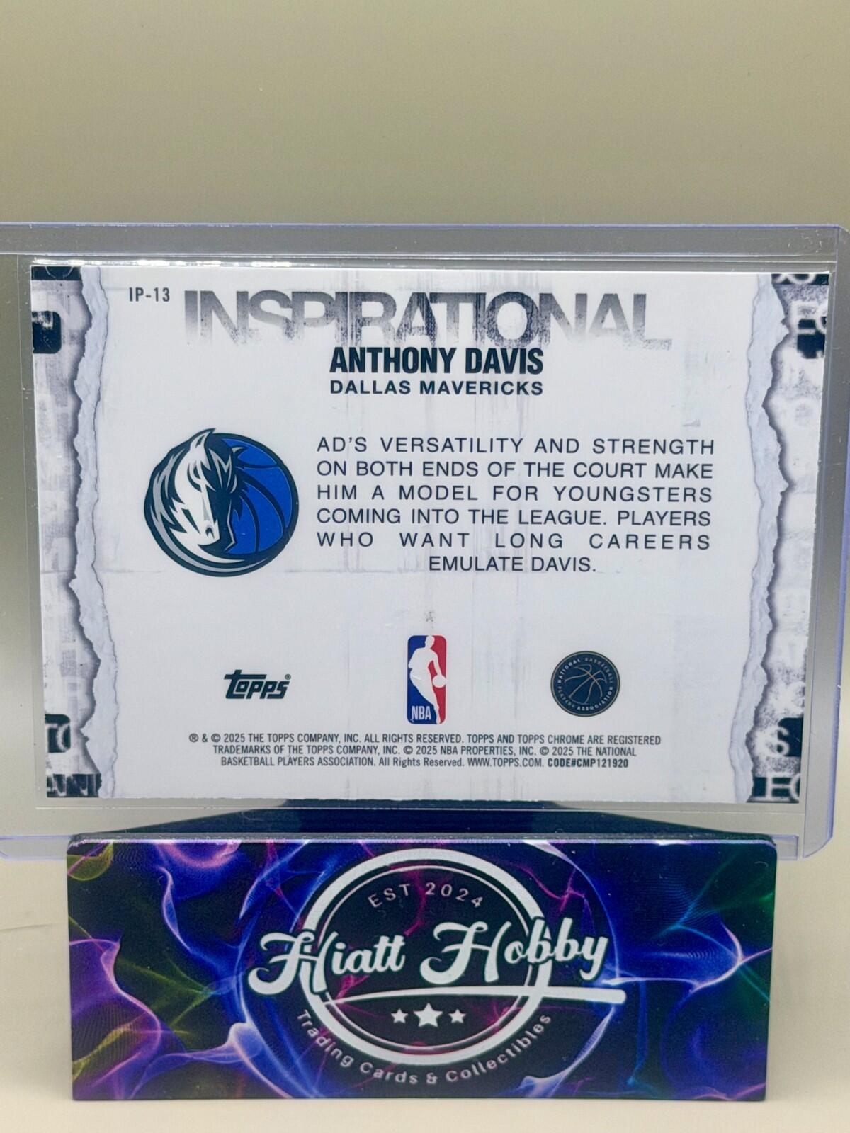2025-26 Topps Chrome - #IP-13 Anthony Davis - Inspirational