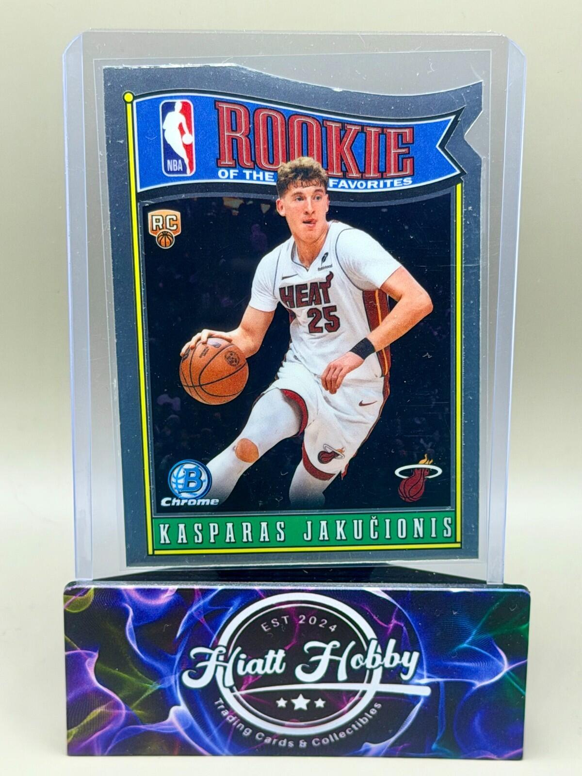 2025-26 Bowman Chrome Basketball #RY-12 Kasparas Jakucionis - ROY Favorites (RC)