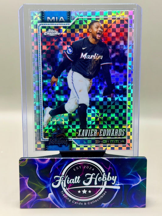 2026 Topps Chrome - #204 Xavier Edwards - X-Fractor
