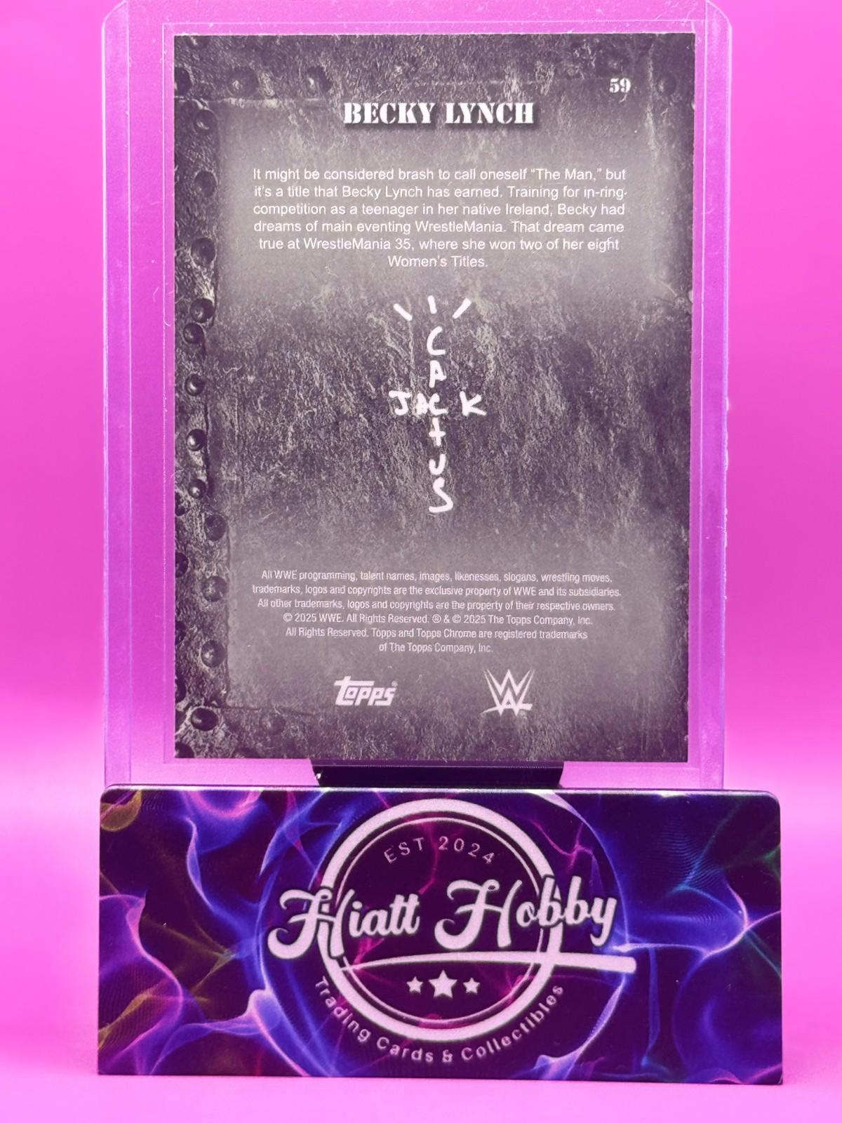 2025 Topps Chrome Cactus Jack WWE - Becky Lynch #59