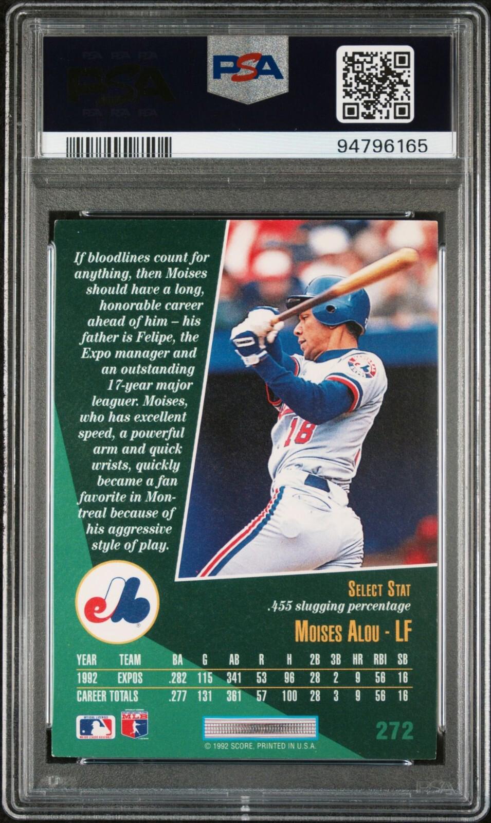 1993 Score Select - #272 Moises Alou PSA 7