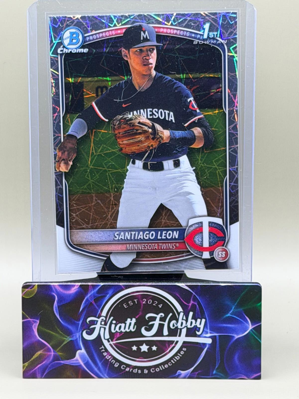 2025 Bowman Chrome - Santiago Leon #BCP-247 - Laser Refractor (RC)
