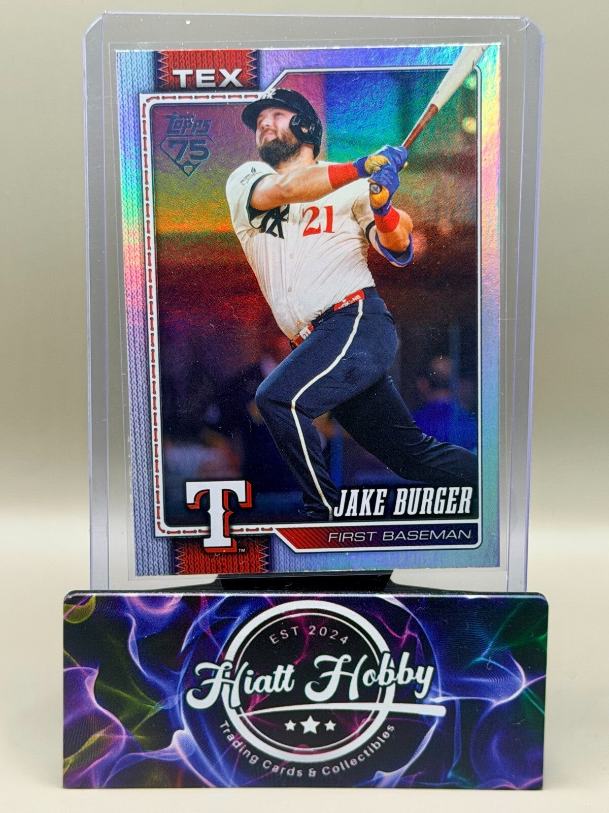 2026 Topps Series 2 - #451 Jake Burger - Rainbow Foil