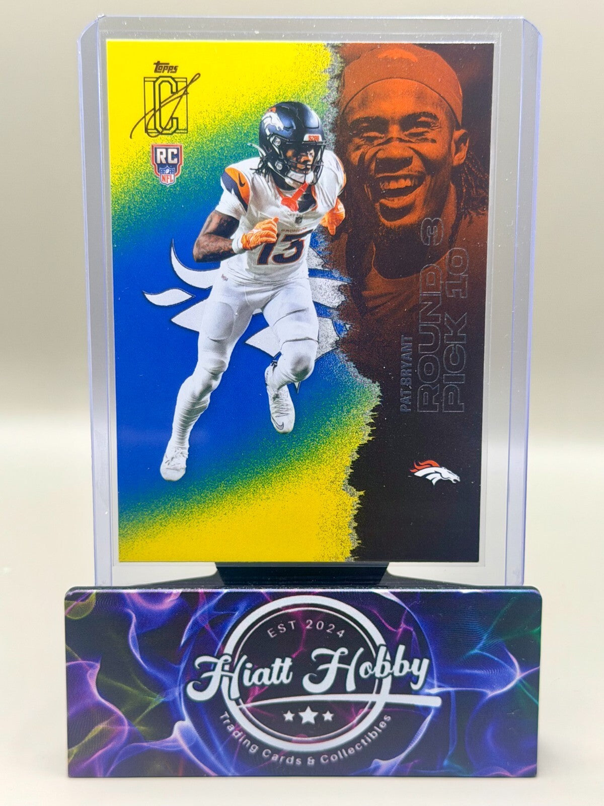 2025 Topps Signature Class Football - #160 Pat Bryant - Blue Yellow (RC)