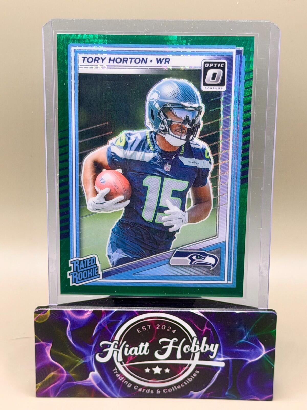 2025 Panini Donruss Optic - #295 Tory Horton - Green Hyper (RC)