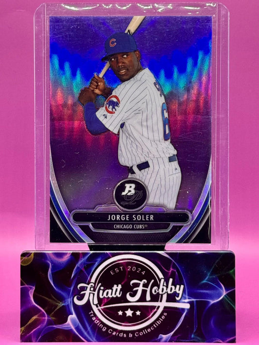 2013 Bowman Platinum Chrome - Jorge Soler #BPCP28 Chrome Purple Refractor (RC)