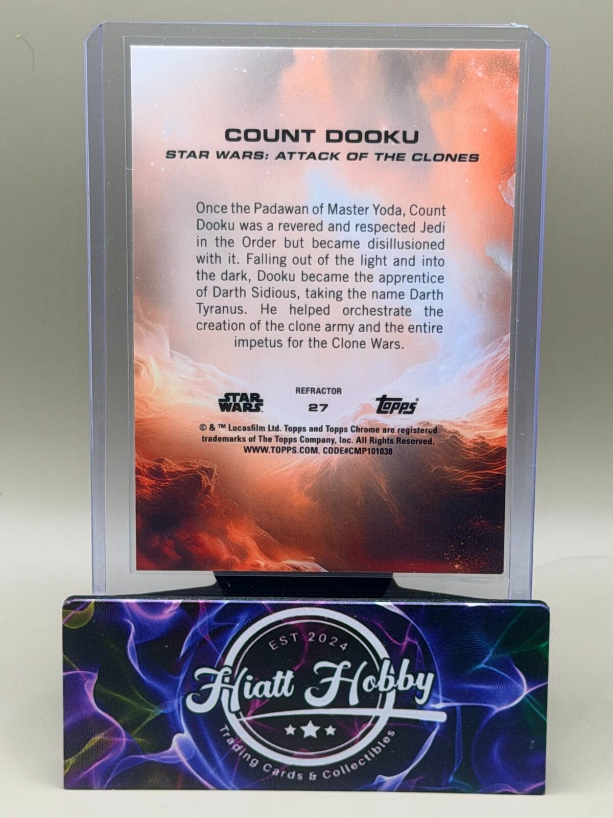 2025 Topps Chrome Star Wars - #27 Count Dooku - Refractor