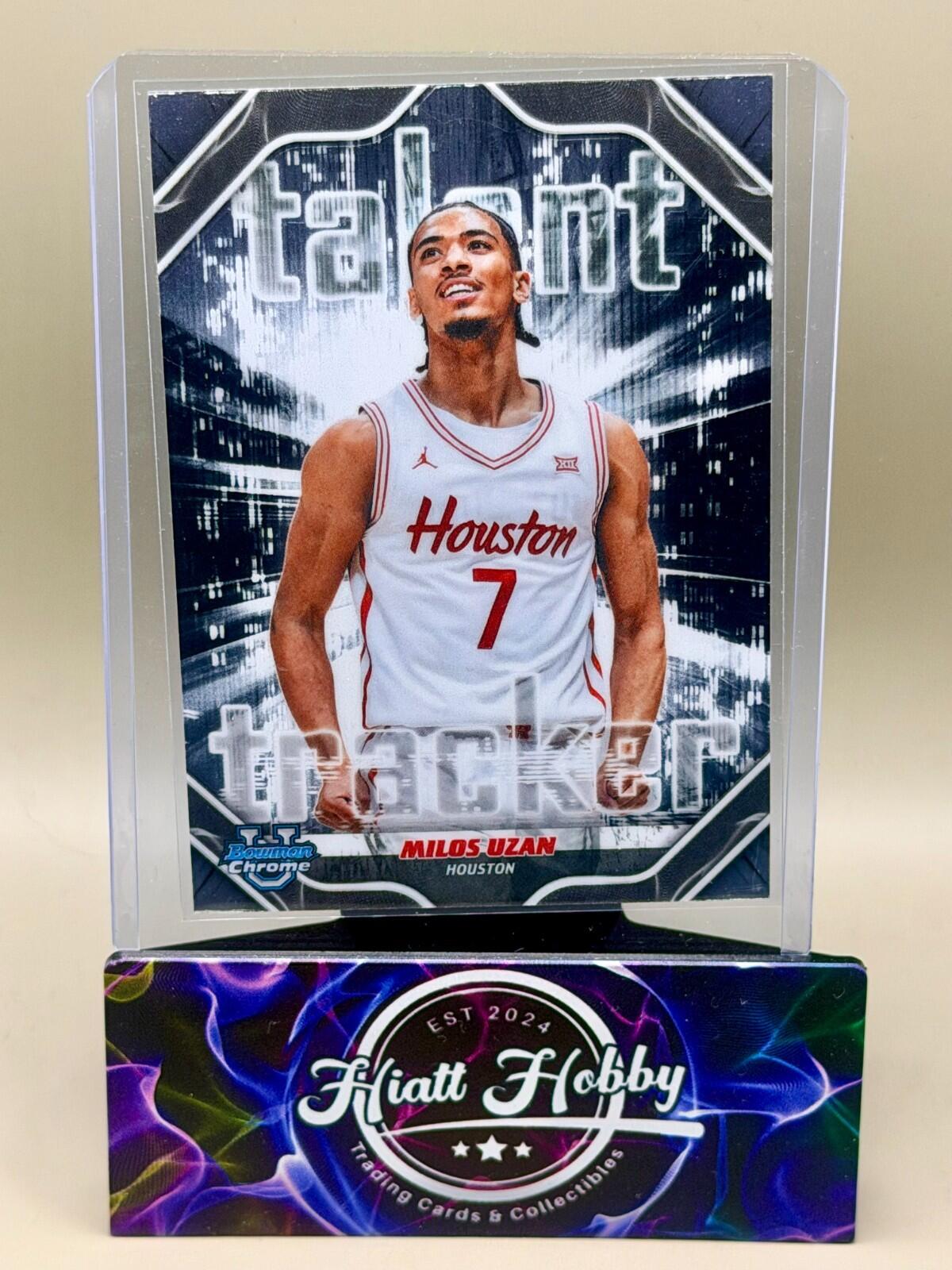 2025-26 Bowman Chrome Basketball - #TT-25 Milos Uzan - Talent Tracker